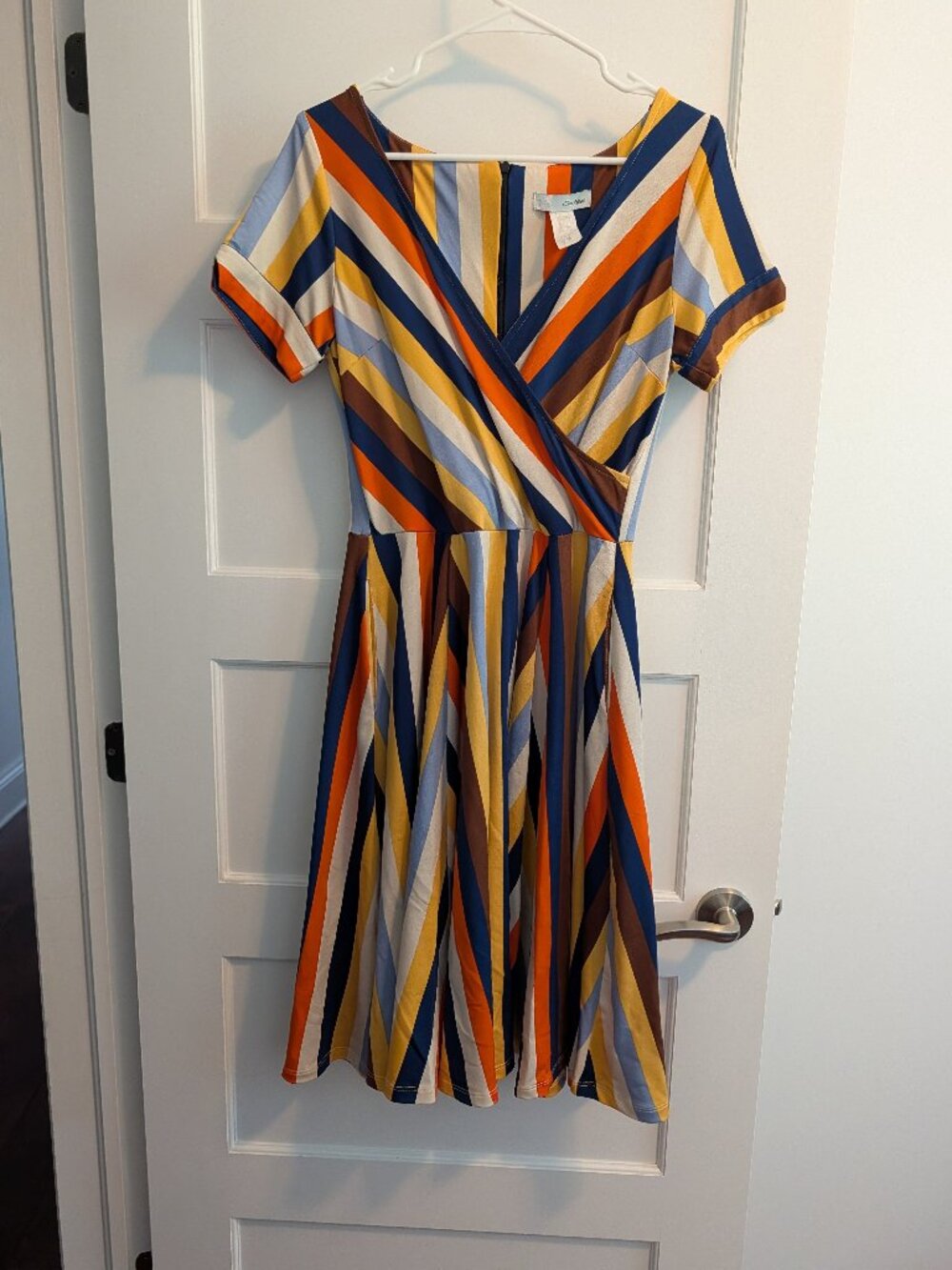 Eva Rose Retro-Inspired Striped Dress